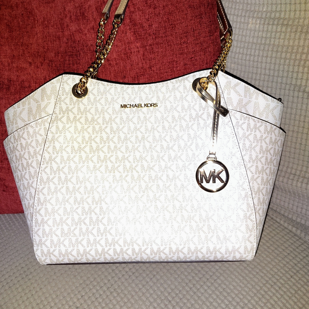 Michael Kors White Tote Bag